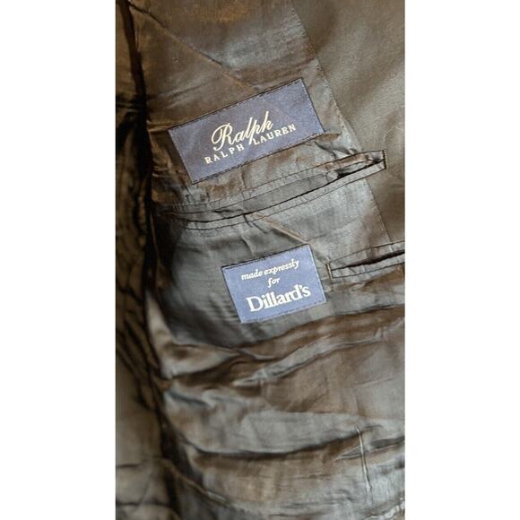 RRL Ralph Lauren 100% Wool Black Blazer Sport Coat 2 Button 44 Short - Picture 5 of 9